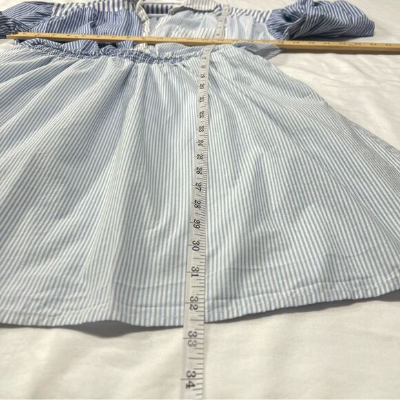 Women’s Blue & White Striped Utility Dress Size Small - Picture 11 of 16